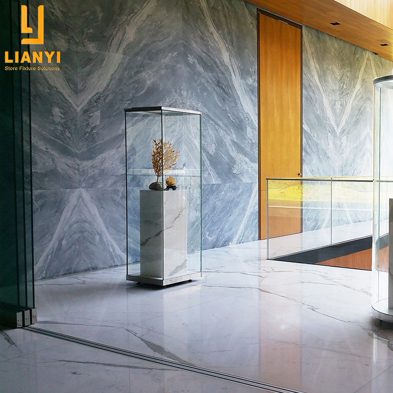 Customized Panorama Museum Glass Showcases Display