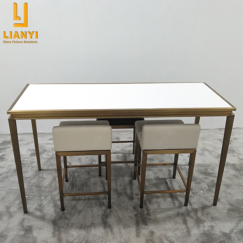 LY Jewelry Store Reception Table and Chair Suppliers