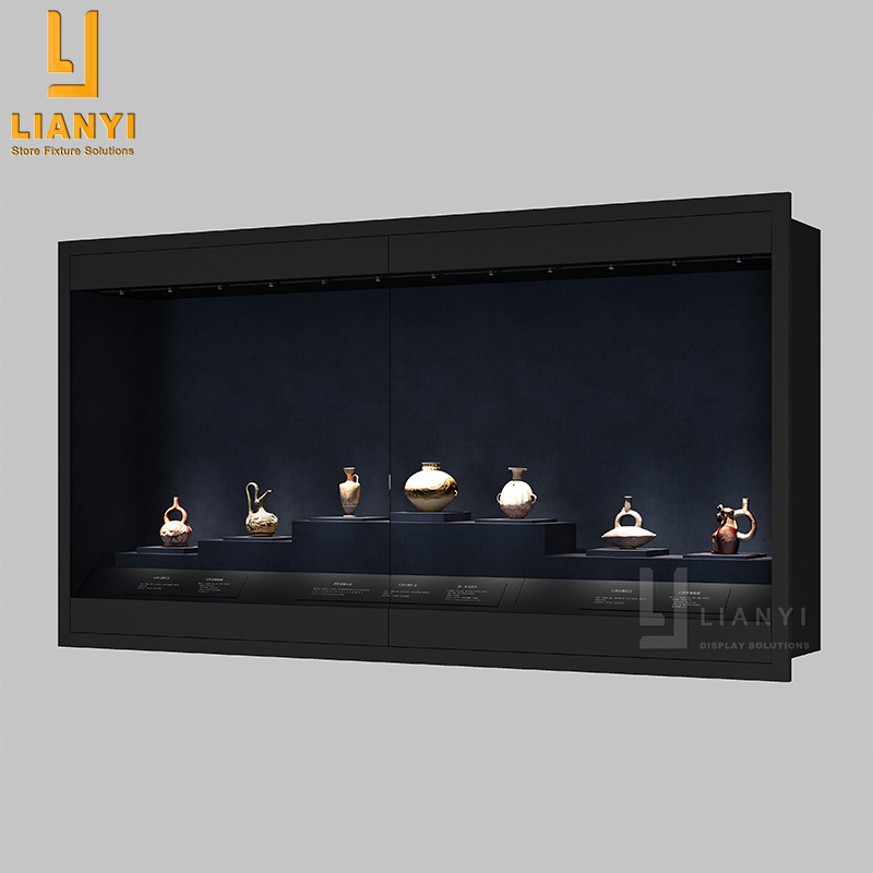 LTD-02 Recessed Wall Display Cases for Museum Display