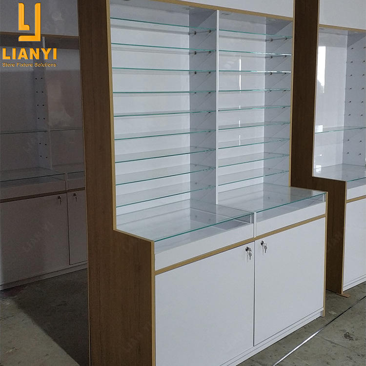 Professional Optical Store Design Glass Laminate Eyewear Display Showcase Functional Optical Display Stand