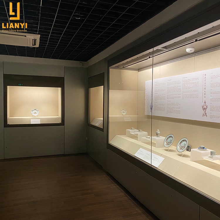 LTD-02 Recessed Wall Display Cases for Museum Display