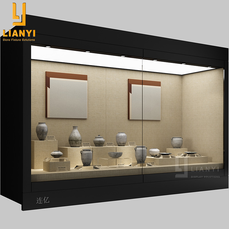 LTD-02 Recessed Wall Display Cases for Museum Display