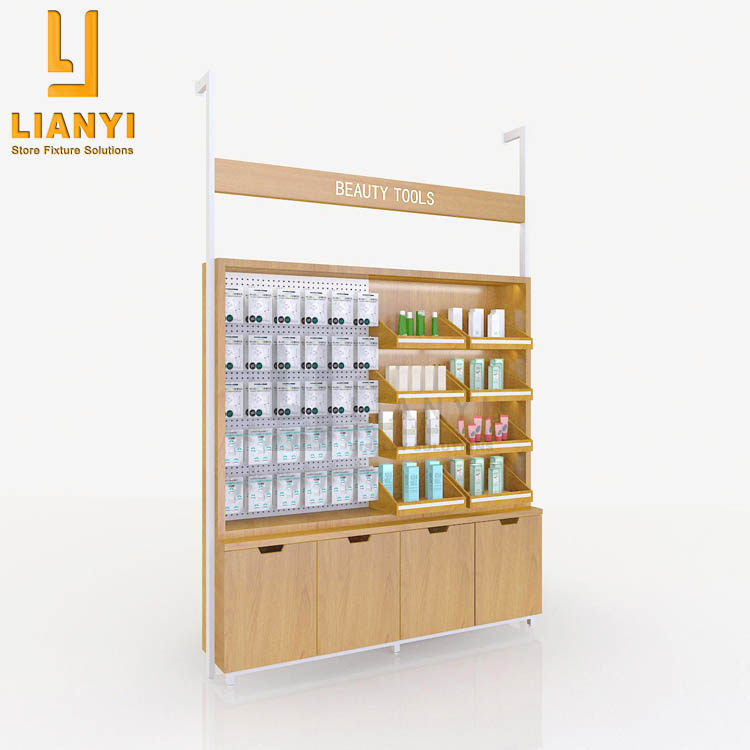 Wall-mounted Cosmetic Shelves Makeup Display Racks for Stores