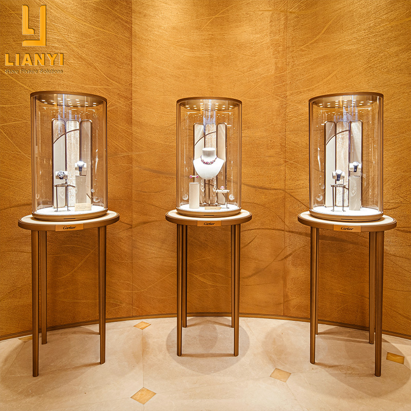 Luxury Round Jewelry Counters for Jewellery Shop Display Design