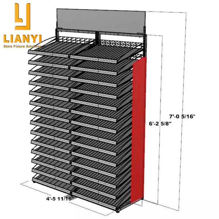 Popular Metal Cosmetic Nail Display Stand